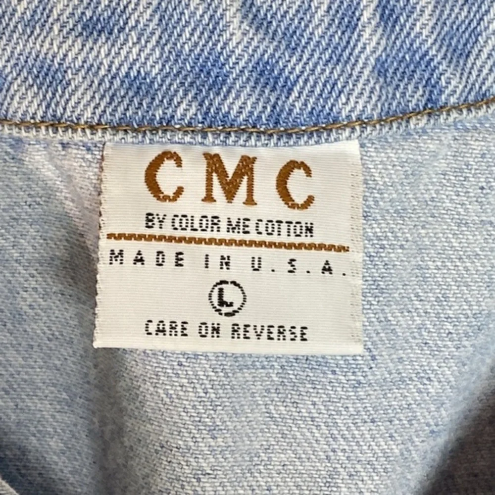 Vintage Denim Jumper Midi‎ V-Neck Dress - Picture 3 of 3